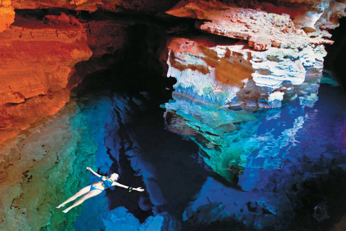 Poço Encantado and Poço Azul - what to do in Chapada Diamantina